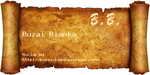 Buzai Bianka névjegykártya
